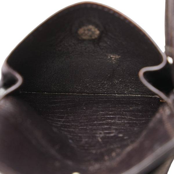 グッチ GGスプリーム 二つ折り財布 113379 ブラウン PVC レザー レディース GUCCI 【中古】