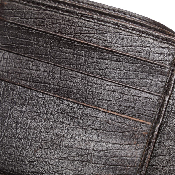 グッチ GGスプリーム 二つ折り財布 113379 ブラウン PVC レザー レディース GUCCI 【中古】