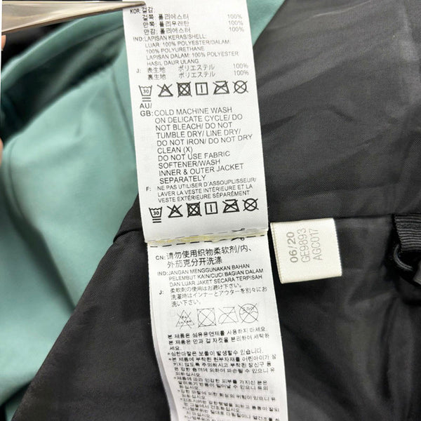 アディダス テレックス エクスプロア 3-in-1 RAIN. RDY マウンテンパーカー ジャケット セット サイズ:M IZG35 グレー グリーン ポリエステル メンズ adidas 【中古】