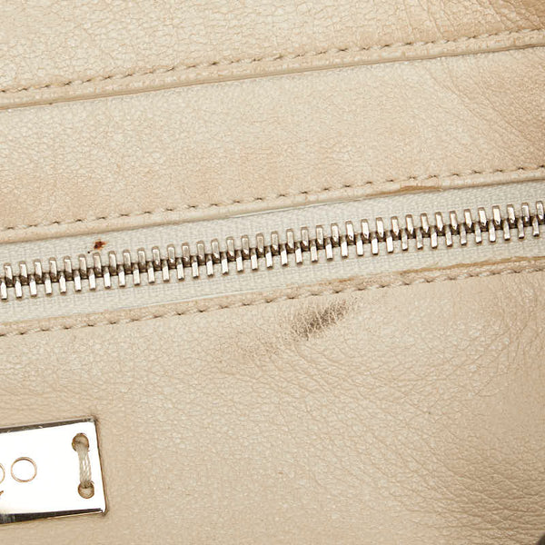 ジミーチュウ スター ハンドバッグ トートバッグ ブラック ホワイト レザー レディース JIMMY CHOO 【中古】