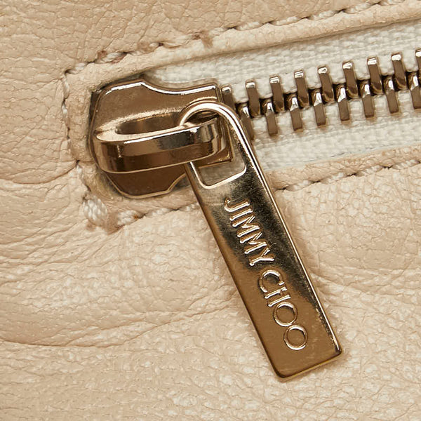 ジミーチュウ スター ハンドバッグ トートバッグ ブラック ホワイト レザー レディース JIMMY CHOO 【中古】