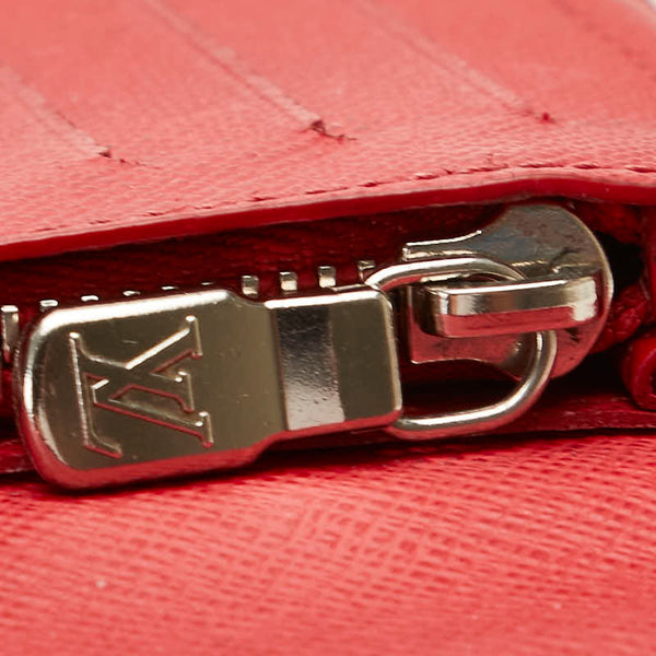 ルイ ヴィトン タイガ ポルトフォイユ ブラザ 長財布 M63434 ブルーマリーヌ レッド レザー メンズ LOUIS VUITTON 【中古】