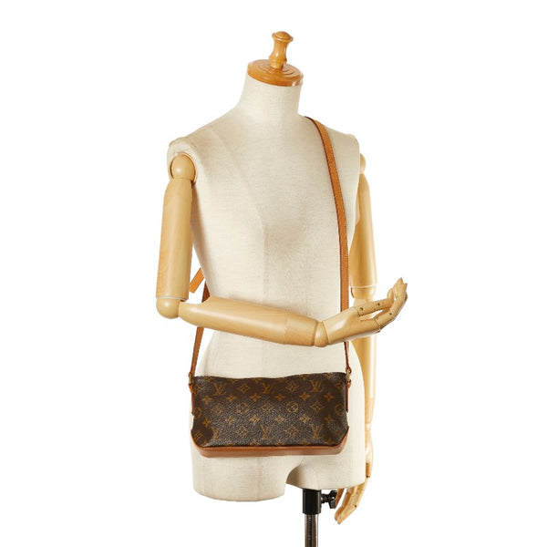 ルイ ヴィトン モノグラム トロター 斜め掛け ショルダーバッグ  M51240 ブラウン PVC レザー レディース LOUIS VUITTON 【中古】