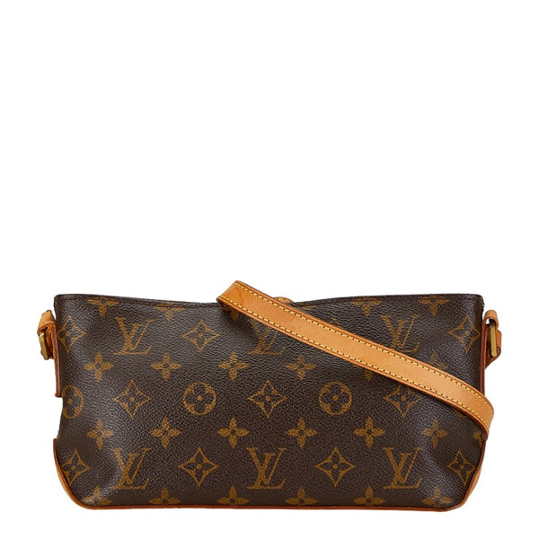 ルイ ヴィトン モノグラム トロター 斜め掛け ショルダーバッグ  M51240 ブラウン PVC レザー レディース LOUIS VUITTON 【中古】