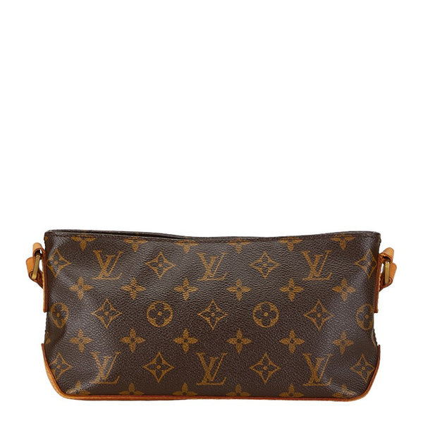 ルイ ヴィトン モノグラム トロター 斜め掛け ショルダーバッグ  M51240 ブラウン PVC レザー レディース LOUIS VUITTON 【中古】