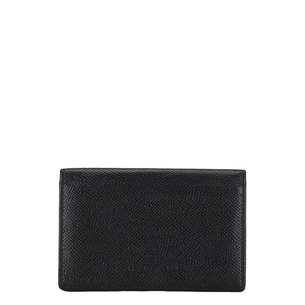 ブルガリ カードケース 名刺入れ ブラック レザー メンズ BVLGARI 【中古】