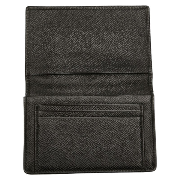 ブルガリ カードケース 名刺入れ ブラック レザー メンズ BVLGARI 【中古】
