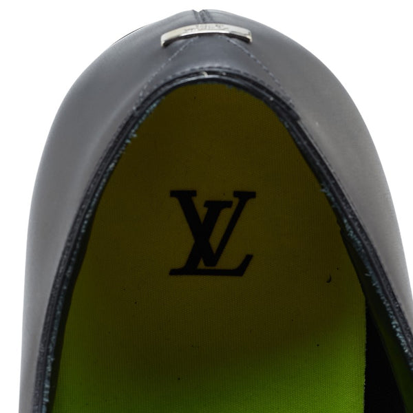 ルイ ヴィトン ドレスシューズ サイズ：7 1/2 25.5cm MT1118 ブラック ネオン イエロー レザー メンズ LOUIS VUITTON 【中古】