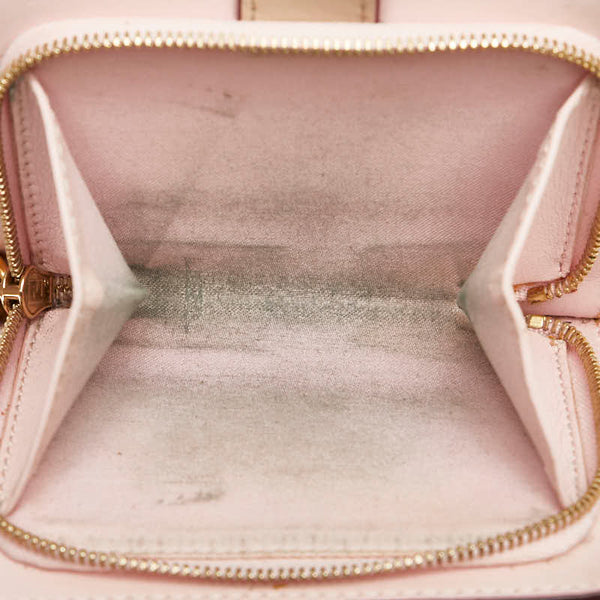 フェンディ スタッズ 二つ折り財布 ベージュ ピンク レザー レディース FENDI 【中古】
