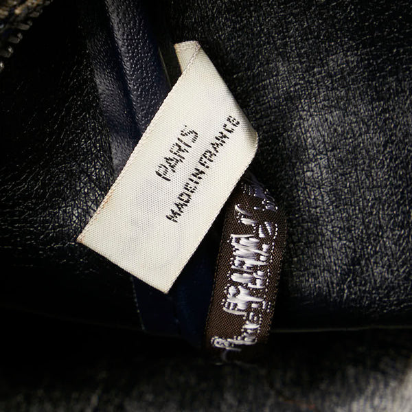 ディオール トロッター ボストンバッグ ハンドバッグ ベージュ ネイビー キャンバス レザー レディース Dior 【中古】