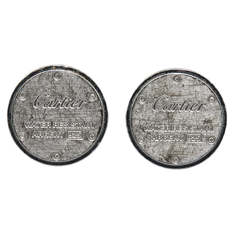 カルティエ ロゴ カフス SV925 シルバー レディース CARTIER 【中古】