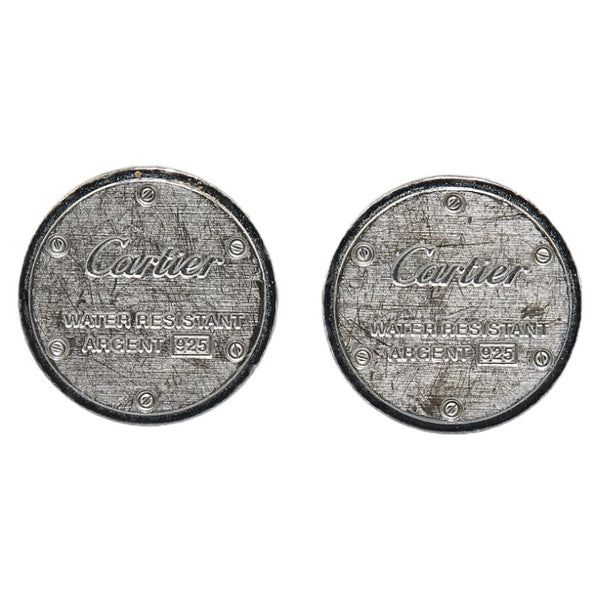 カルティエ ロゴ カフス SV925 シルバー レディース CARTIER 【中古】