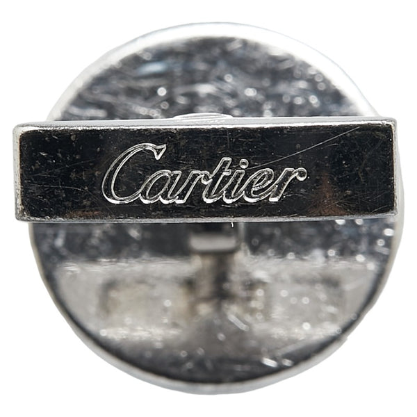 カルティエ ロゴ カフス SV925 シルバー レディース CARTIER 【中古】
