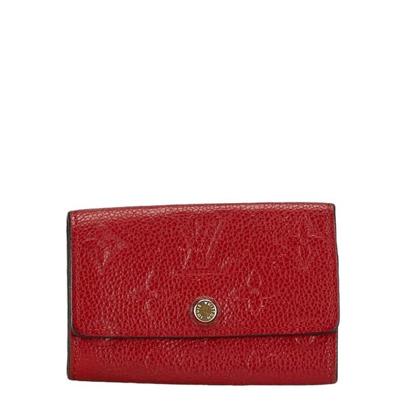 ルイ ヴィトン モノグラム アンプラント ミュルティクレ6 キーケース 6連 M63708 スカーレット レザー レディース LOUIS VUITTON 【中古】