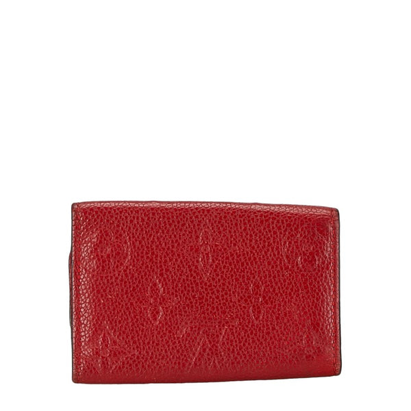 ルイ ヴィトン モノグラム アンプラント ミュルティクレ6 キーケース 6連 M63708 スカーレット レザー レディース LOUIS VUITTON 【中古】