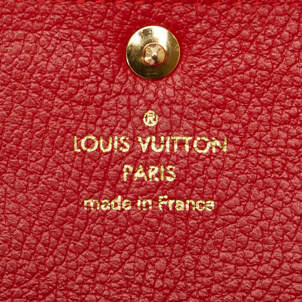 ルイ ヴィトン モノグラム アンプラント ミュルティクレ6 キーケース 6連 M63708 スカーレット レザー レディース LOUIS VUITTON 【中古】