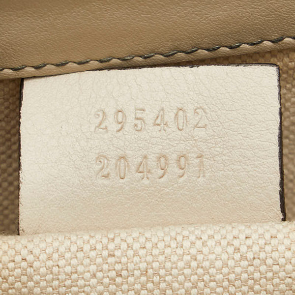 グッチ グッチシマ エミリー ホースビット チェーン ショルダーバッグ 295402 アイボリー ベージュ レザー レディース GUCCI 【中古】