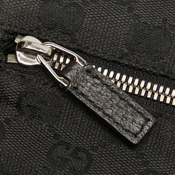 グッチ GGキャンバス ボディバッグ ウエストバッグ 28566 ブラック キャンバス レザー レディース GUCCI 【中古】