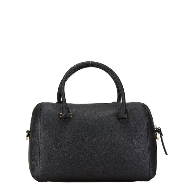 ケイトスペード 犬 モチーフ ハンドバッグ ショルダーバッグ 2WAY ブラック レザー レディース Kate Spade 【中古】