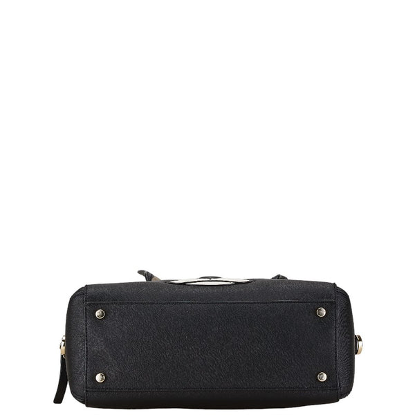 ケイトスペード 犬 モチーフ ハンドバッグ ショルダーバッグ 2WAY ブラック レザー レディース Kate Spade 【中古】