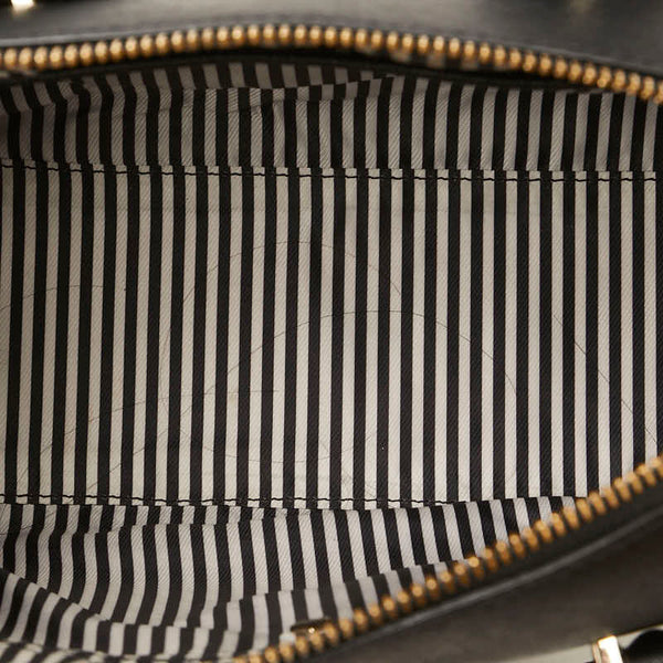 ケイトスペード 犬 モチーフ ハンドバッグ ショルダーバッグ 2WAY ブラック レザー レディース Kate Spade 【中古】