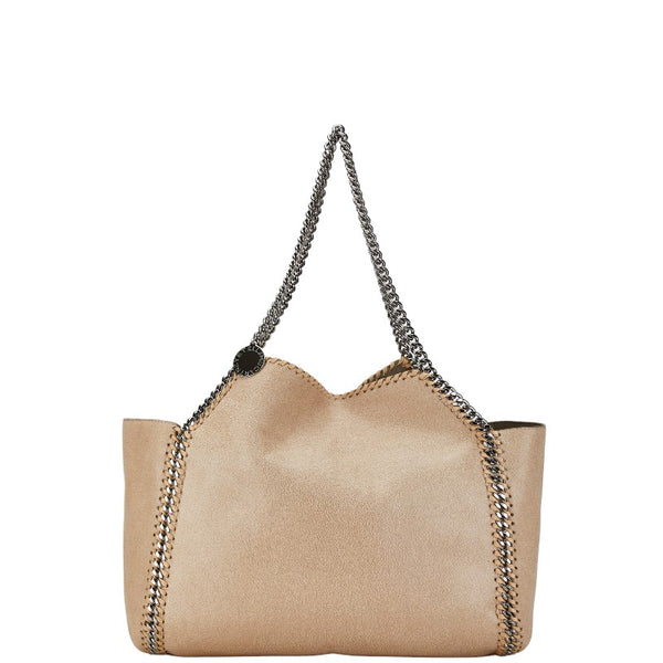 ステラマッカートニー ファラベラ チェーン トートバッグ 507185 ベージュ シルバー ポリエステル レディース Stella McCartney 【中古】