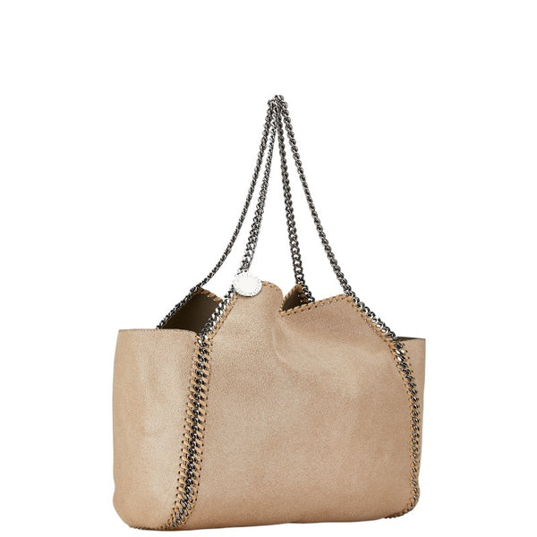 ステラマッカートニー ファラベラ チェーン トートバッグ 507185 ベージュ シルバー ポリエステル レディース Stella McCartney 【中古】