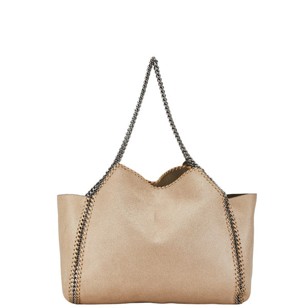 ステラマッカートニー ファラベラ チェーン トートバッグ 507185 ベージュ シルバー ポリエステル レディース Stella McCartney 【中古】