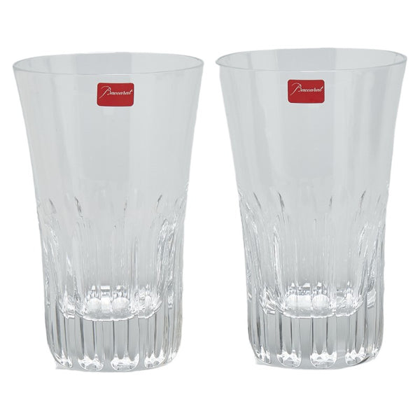 バカラ エトナ ペアグラス クリスタル タンブラー 2個セット クリア ガラス レディース Baccarat 【中古】