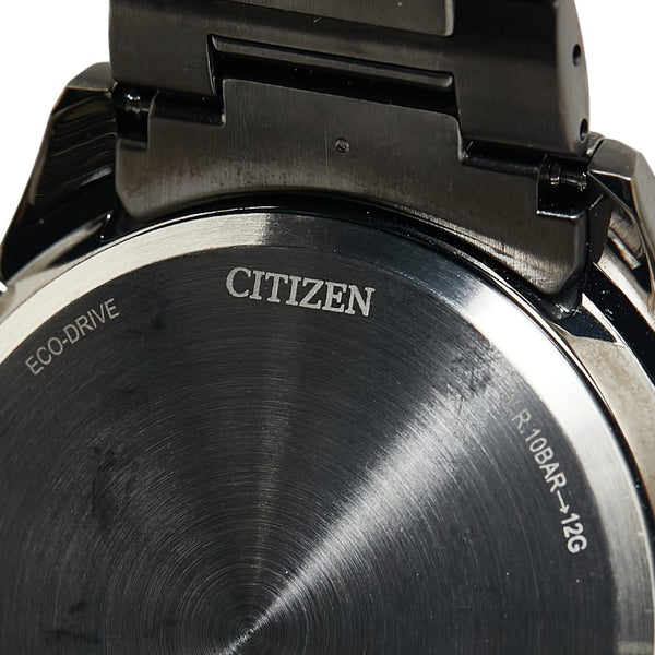 シチズン 100周年 限定モデル LAYERS of TIME エコ ドライブ 電波時計 腕時計 CB5878-56E 日本製クオーツ グリーン文字盤 ステンレススチール メンズ CITIZEN 【中古】