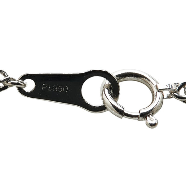 Pt900 プラチナ Pt850 プラチナ ダイヤ0.59ct ペンダントネックレス レディース 【中古】