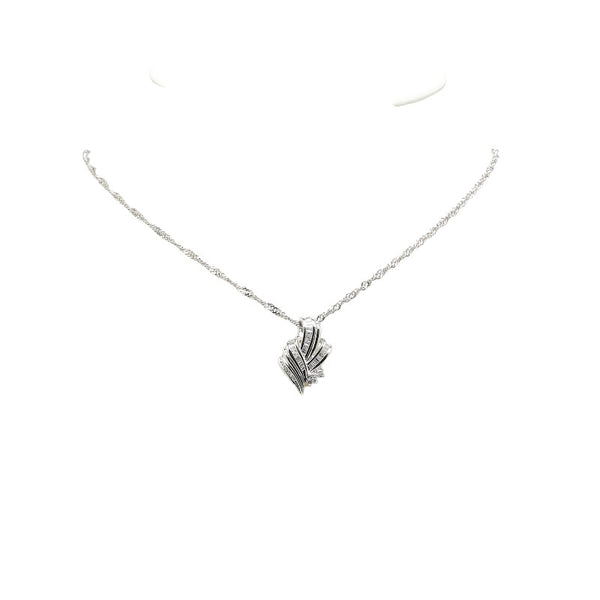Pt900 プラチナ Pt850 プラチナ ダイヤ0.59ct ペンダントネックレス レディース 【中古】