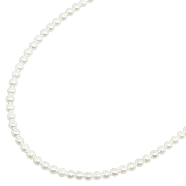 スターリングシルバー パール3.3mm 花 フラワー モチーフ ネックレス レディース 【中古】