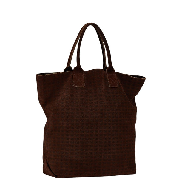 ボッテガヴェネタ バタフライ柄 トートバッグ ブラウン スウェット レディース BOTTEGAVENETA 【中古】