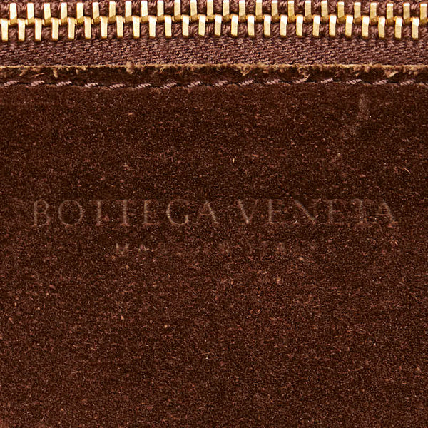 ボッテガヴェネタ バタフライ柄 トートバッグ ブラウン スウェット レディース BOTTEGAVENETA 【中古】