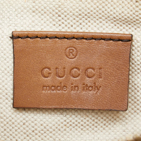 グッチ GGキャンバス トートバッグ ショルダーバッグ 247209 ベージュ キャンバス レザー レディース GUCCI 【中古】