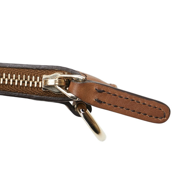 グッチ GGキャンバス トートバッグ ショルダーバッグ 247209 ベージュ キャンバス レザー レディース GUCCI 【中古】