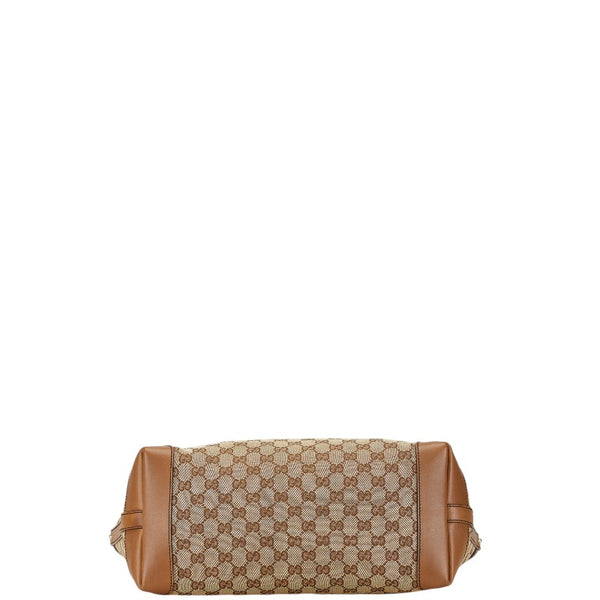 グッチ GGキャンバス トートバッグ ショルダーバッグ 247209 ベージュ キャンバス レザー レディース GUCCI 【中古】