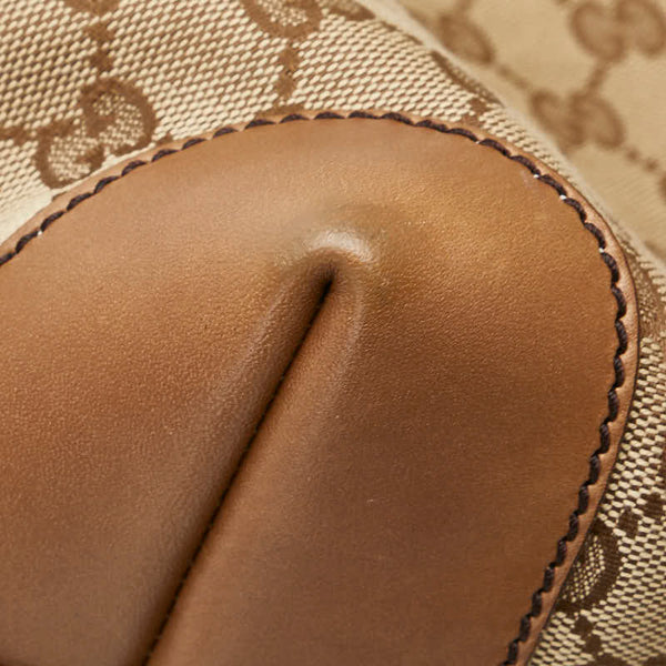 グッチ GGキャンバス トートバッグ ショルダーバッグ 247209 ベージュ キャンバス レザー レディース GUCCI 【中古】