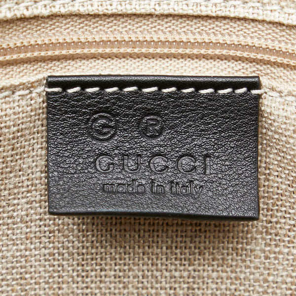 グッチ マイクログッチシマ ハンドバッグ トートバッグ 449656 レザー レディース GUCCI 【中古】