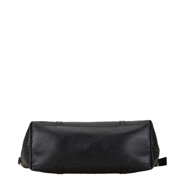 グッチ マイクログッチシマ ハンドバッグ トートバッグ 449656 レザー レディース GUCCI 【中古】