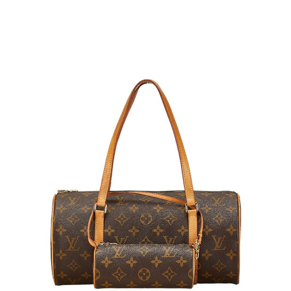 ルイ ヴィトン モノグラム パピヨン30 ハンドバッグ M51385 ブラウン PVC レザー レディース LOUIS VUITTON 【中古】