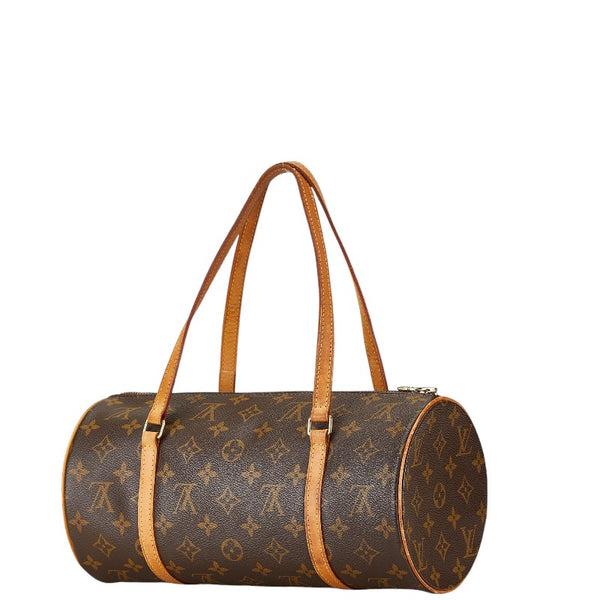 ルイ ヴィトン モノグラム パピヨン30 ハンドバッグ M51385 ブラウン PVC レザー レディース LOUIS VUITTON 【中古】