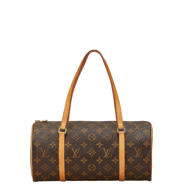 ルイ ヴィトン モノグラム パピヨン30 ハンドバッグ M51385 ブラウン PVC レザー レディース LOUIS VUITTON 【中古】