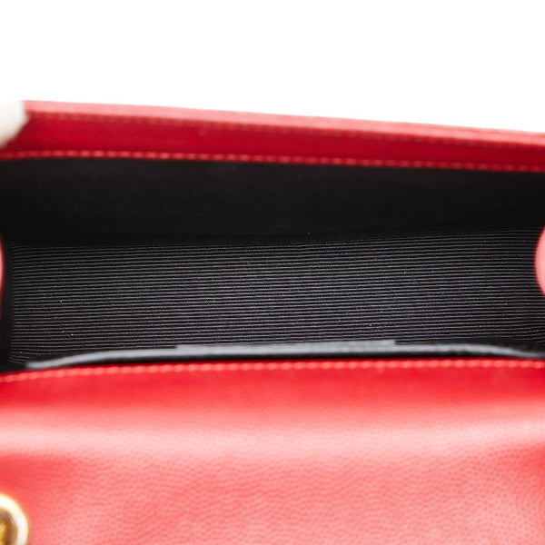 サンローラン KATE ケイト チェーン ショルダーバッグ 354121 レッド レザー レディース SAINT LAURENT 【中古】