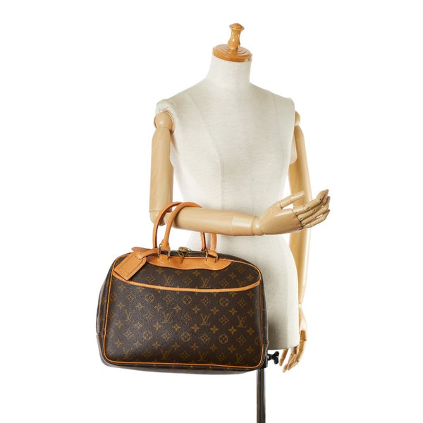 ルイ ヴィトン モノグラム ドーヴィル ハンドバッグ M47270 ブラウン PVC レザー レディース LOUIS VUITTON 【中古】