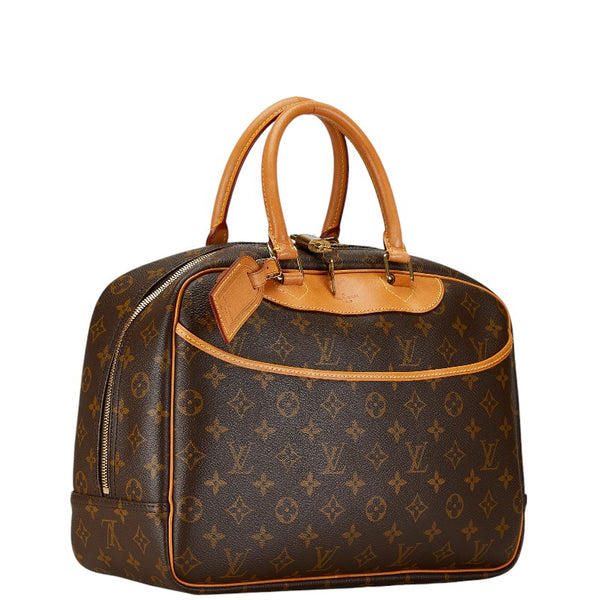 ルイ ヴィトン モノグラム ドーヴィル ハンドバッグ M47270 ブラウン PVC レザー レディース LOUIS VUITTON 【中古】