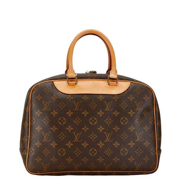 ルイ ヴィトン モノグラム ドーヴィル ハンドバッグ M47270 ブラウン PVC レザー レディース LOUIS VUITTON 【中古】