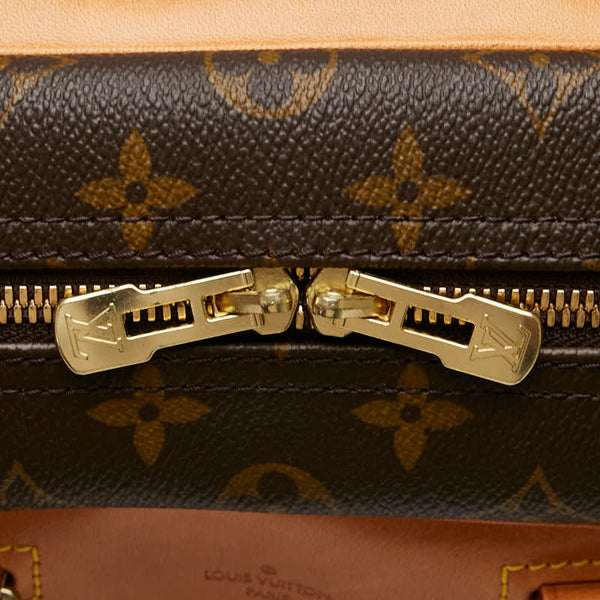 ルイ ヴィトン モノグラム ドーヴィル ハンドバッグ M47270 ブラウン PVC レザー レディース LOUIS VUITTON 【中古】