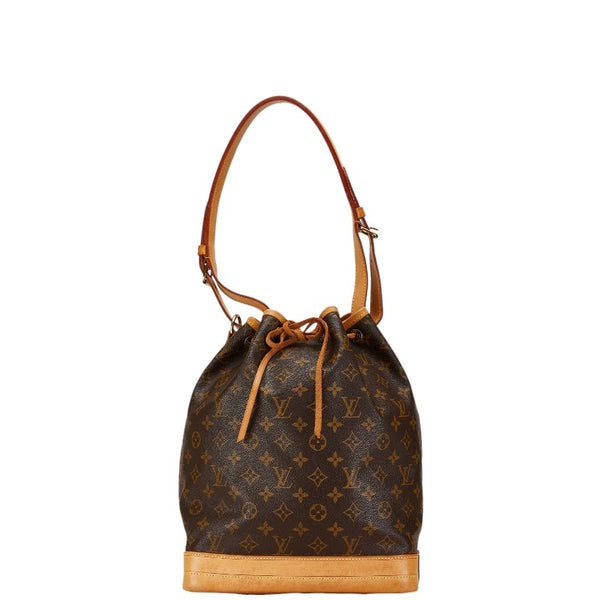 ルイ ヴィトン モノグラム ノエ 肩掛け ショルダーバッグ M42224 ブラウン PVC レザー レディース LOUIS VUITTON 【中古】